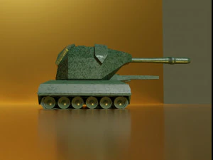 Two toy tanks 3D Model