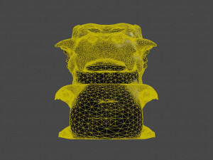 Gold dragon for exterior 3D Model