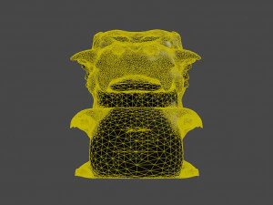 Gold dragon for exterior 3D Model