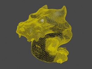 Gold dragon for exterior 3D Model