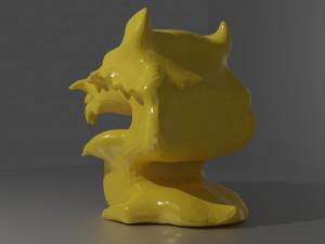 Gold dragon for exterior 3D Model