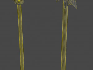 Spear and hoe 3D Model