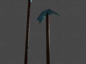 Spear and hoe Model 3D