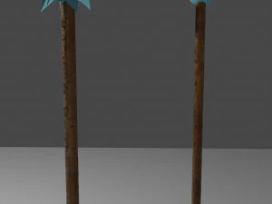 Spear and hoe 3D Model