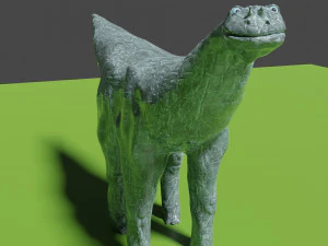 Brontozaur lub duża starożytna jaszczurka Model 3D