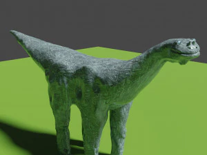Brontosaurus or large ancient lizard 3D Model