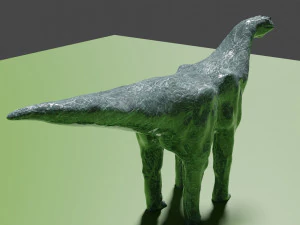 Brontosaurus or large ancient lizard 3D Model