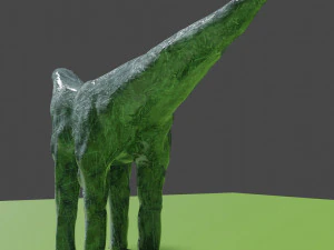 Brontosaurus or large ancient lizard 3D Model
