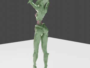 Aliens woman half-breed - mixed genetics 3D 模型