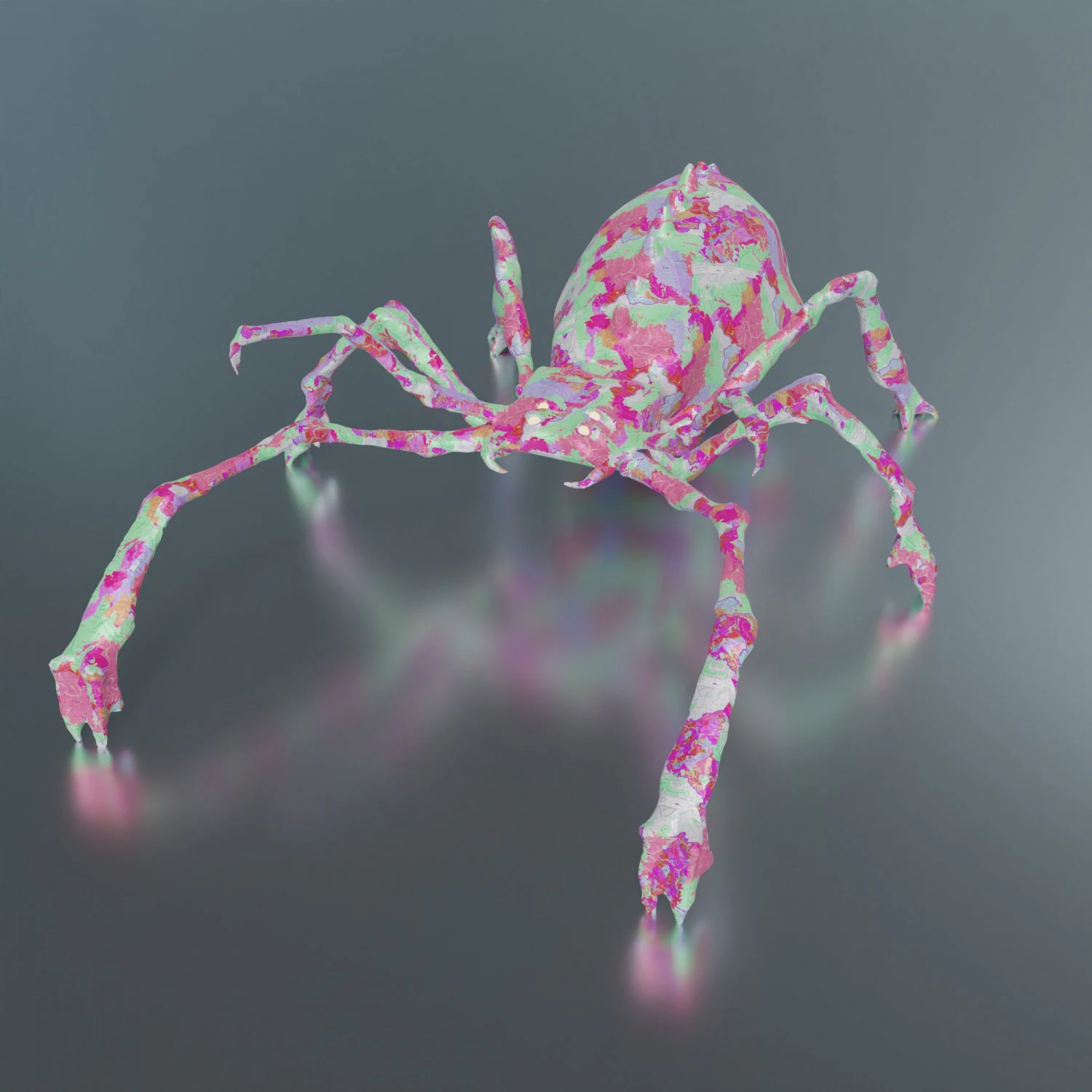Poisonous spider 3D Model .c4d .max .obj .3ds .fbx .stl .blend 