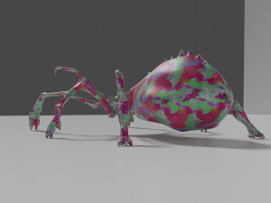 Poisonous spider Model 3D