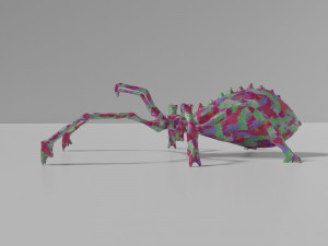 Poisonous spider Model 3D