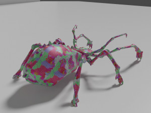 Poisonous spider Model 3D
