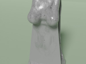 Female Stone Statue or Monument Modello 3D