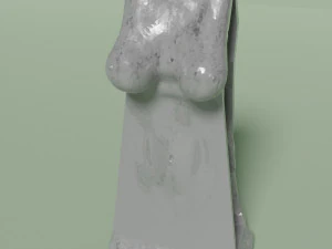 Female Stone Statue or Monument 3D Model