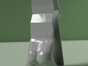 Female Stone Statue or Monument Modello 3D