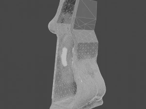 Female Stone Statue or Monument 3D Model