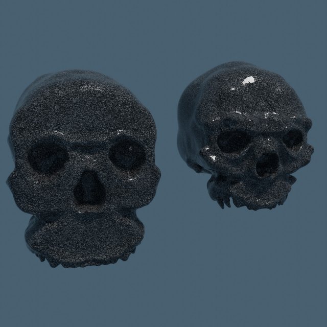 Ancient Neanderthal skulls 3D मॉडल .c4d .max .obj .3ds .fbx .stl .blend 