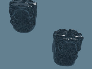 Ancient Neanderthal skulls 3D मॉडल