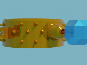 Chains jewelery and rings Modello 3D