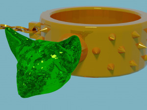 Chains jewelery and rings Modello 3D