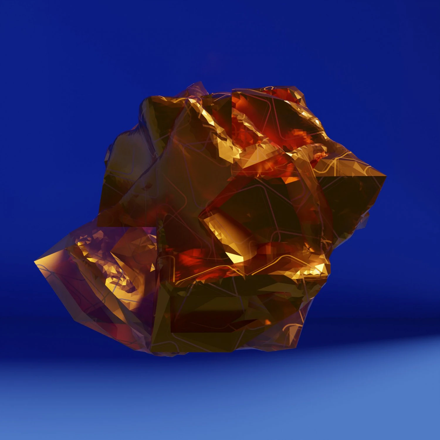 Magic mineral with glowworm 3D Model .c4d .max .obj .3ds .fbx .stl .blend 