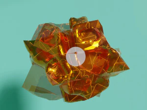 Magic mineral with glowworm 3D Model