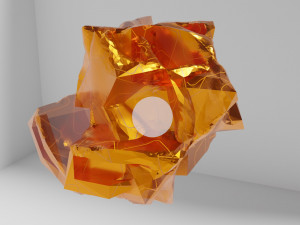 Magic mineral with glowworm Model 3D