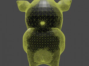 Einfaches d&auml;monisches Schwein 3D Modell