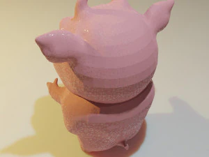 Einfaches d&auml;monisches Schwein 3D Modell