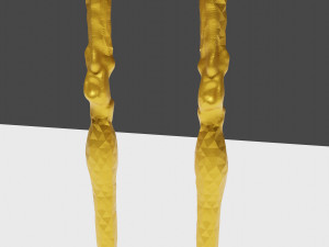 Golden skeleton for game or visual project 3D Модель