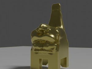 Three funny sculpture chairs 3D 모델