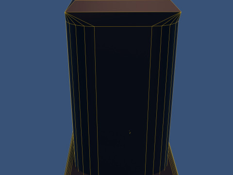 Glass lamp with glowing tree 3D Model