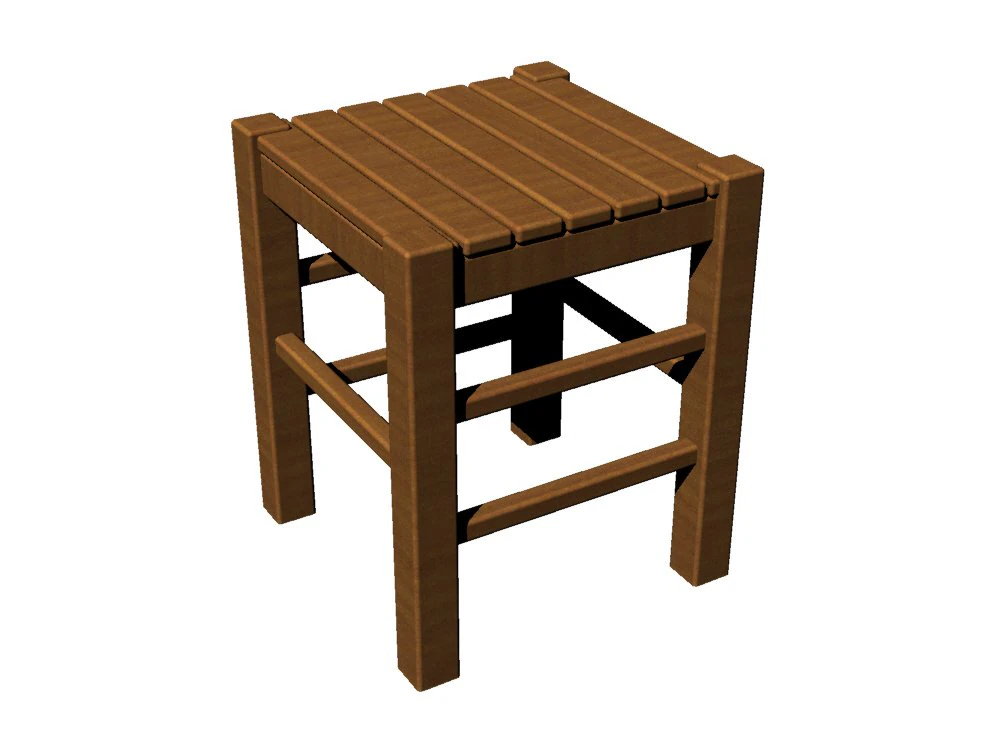 banco de madera 3D Print Model .c4d .max .obj .3ds .fbx .stl .blend 