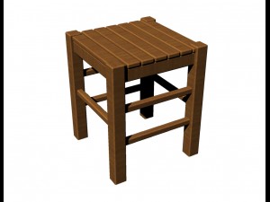 banco de madera 3D प्रिंट मॉडल