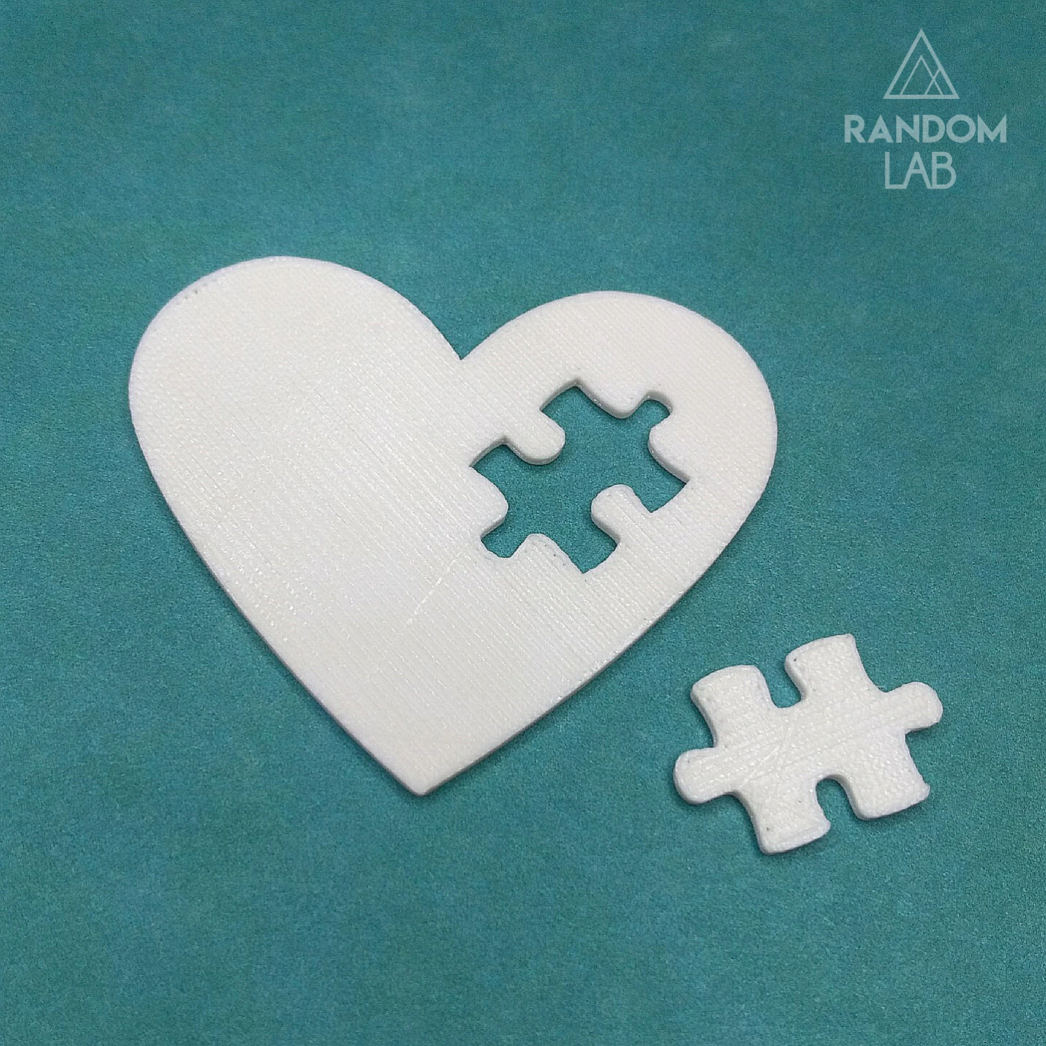 puzzle heart 3D Print Model .c4d .max .obj .3ds .fbx .stl .blend 