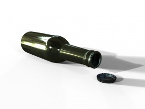 beer bottle 3D 모델