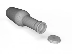 beer bottle 3D Model