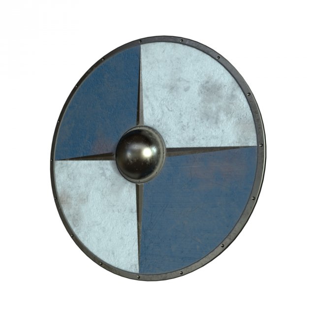 viking shield 3D 模型 .c4d .max .obj .3ds .fbx .stl .blend 