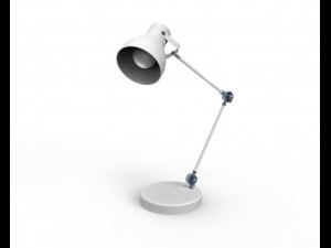 rigged desk lamp 3D 모델