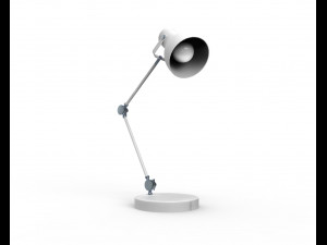 rigged desk lamp 3D मॉडल
