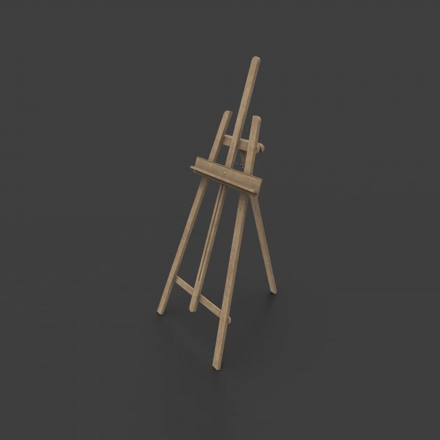 rigged easel 3D मॉडल .c4d .max .obj .3ds .fbx .stl .blend 