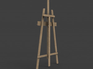 rigged easel 3D मॉडल