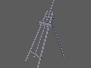 rigged easel 3D Model