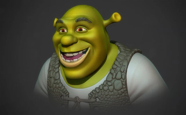 shrek Modelo de Impressão 3D .c4d .max .obj .3ds .fbx .stl .blend 