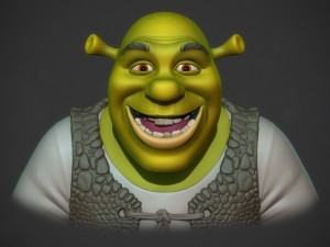 shrek Modello di stampa 3D