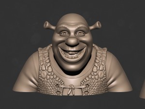 shrek Modello di stampa 3D