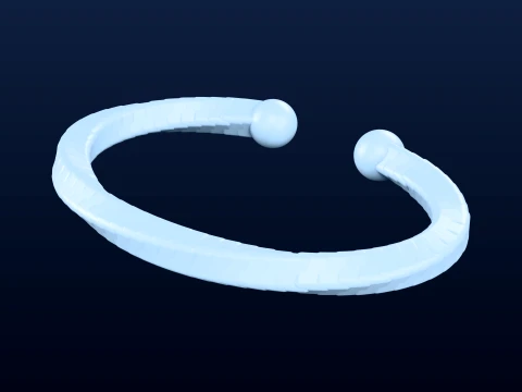 Psyche Bracelet - Lost Wax Casting STL OBJ 3D Print Model