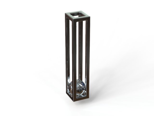 caged ball pendant 3D Модель .c4d .max .obj .3ds .fbx .stl .blend 
