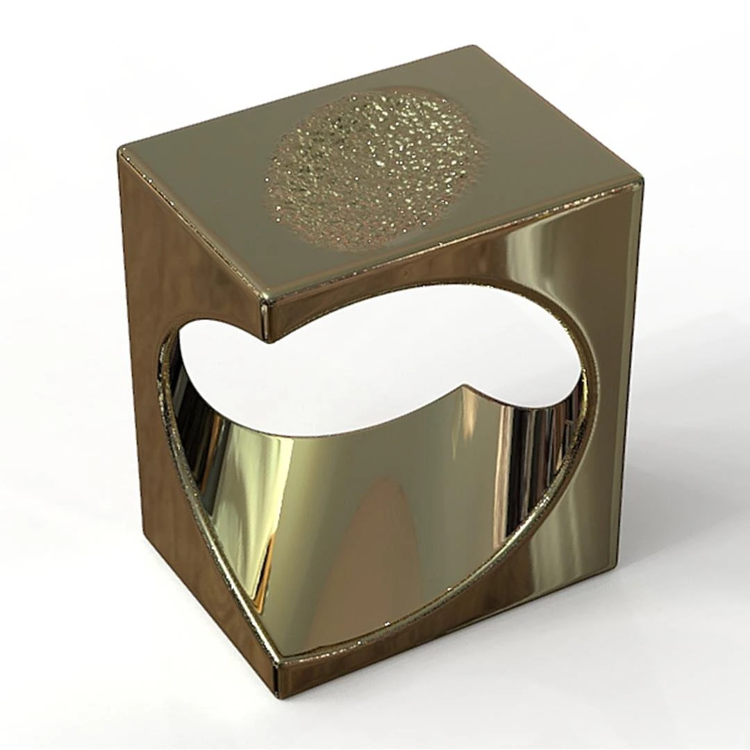 ovode cubic ring 3D Print Model .c4d .max .obj .3ds .fbx .stl .blend 